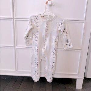 Kate Quinn White Baby Onesie with Magic Rabbit Print